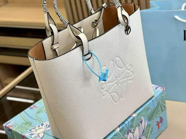 Embossed Leather Tote Bag