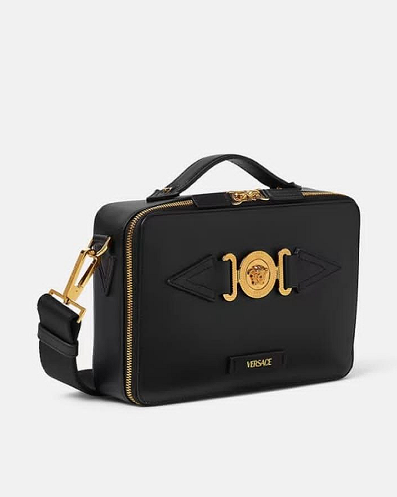 Men Versace Medusa Biggie Messenger Bag