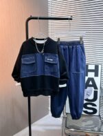 Boys' Hybrid Comfort Denim Tracksuit | Hoodie & Jogger Set | Norion Luxury (Ages 4-13)