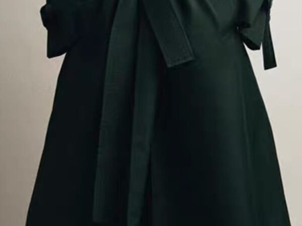 Zara Style Bottle Green Oversize Trench Coat - Water Repellent Outerwear | £50