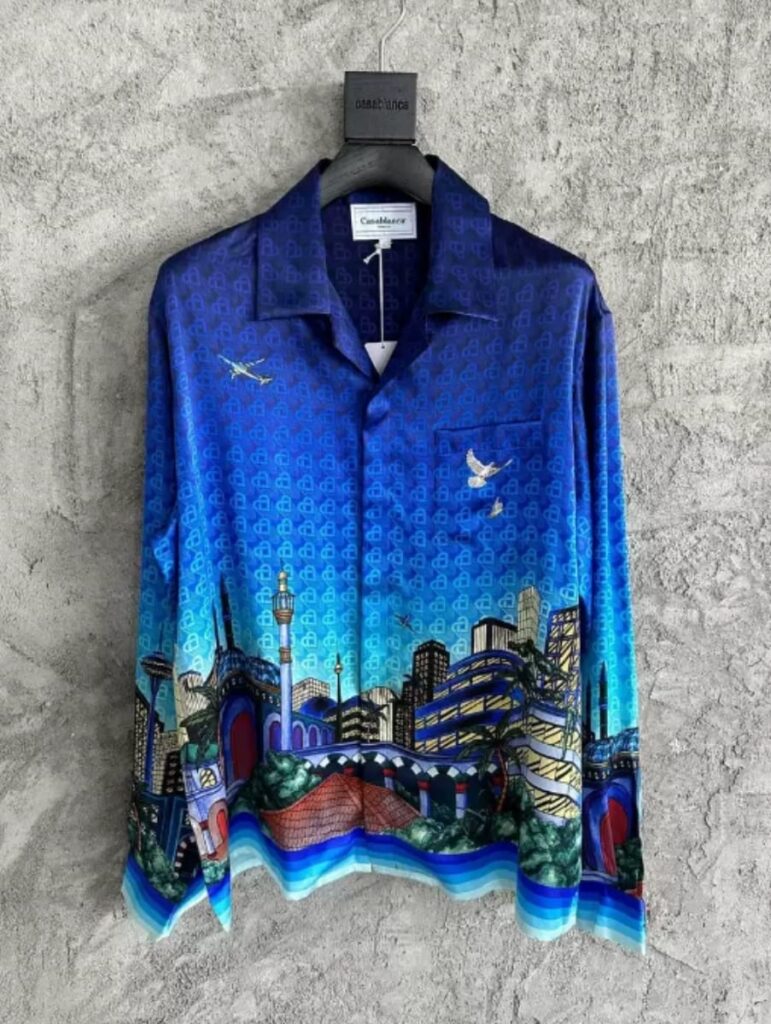 Luxury Silk Satin Shirt - Vibrant Royal Blue | Flowing Fit | Sizes S to 2XL | £40