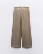 Zara Style Wide Leg Trousers - Black, Camel, Grey & Cream | £30