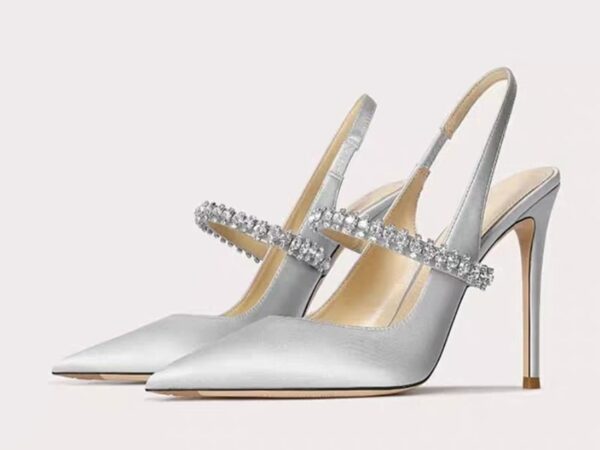 Women's Sparkle Stiletto High Heels - Glitter Finish, Pointed Toe Court Shoe | Sizes 32 to 45