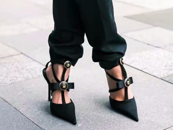 Women's Patent Leather Stiletto Heels - Pointed Toe, High Gloss Finish | 3", 4", 5"