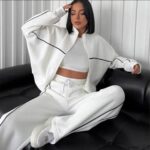Norion Luxury Oversized Zip-Up Tracksuit with Contrast Piping
