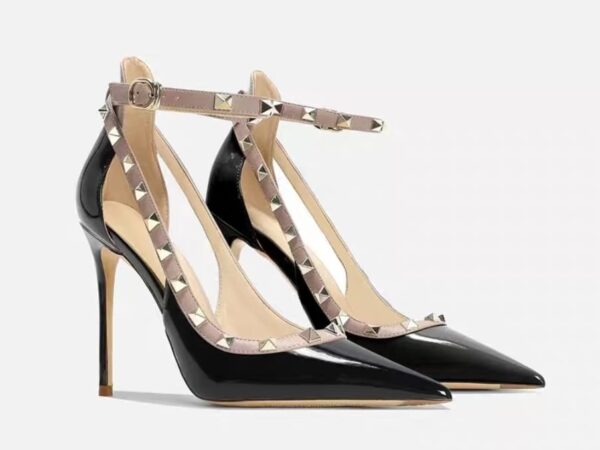 Women's Sparkle Rhinestone Stiletto Heels - Pointed Toe, High Heel, 3", 4", 5"