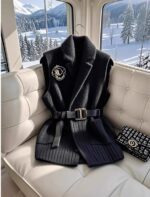 Title: Irresistible Ladies Longline Sleeveless Cardigan | Chunky Knit Vest Layering Piece | Cream/Beige | Sizes S to XL