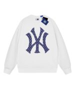 Norion Luxury Oversized NY Logo Graphic Crewneck Sweatshirt