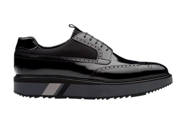 Mens/Womens Luxury Platform Brogues - Patent Leather & Chunky Sole | Norion Luxury