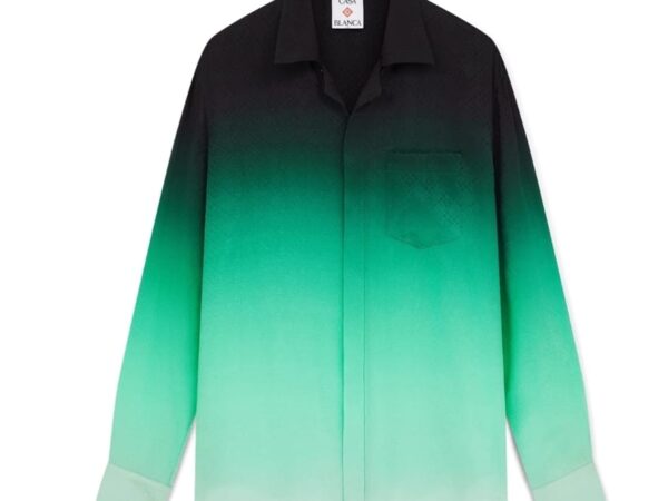 Luxury Silk Satin Shirt - Cream White & Taupe | Flowing Fit | £40