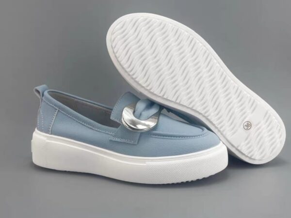 Chunky Platform Loafers with Oversized Silver Buckle | 4 Color Styles | £35