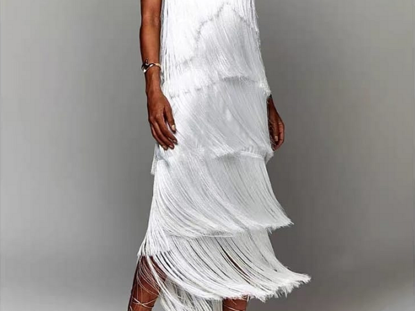 Halter Tassle Dress | UK Clothing Store for Women, Men & Kids