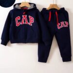 Gap Kids Navy Blue Hoodie and Joggers Tracksuit Set