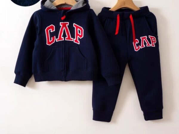 Gap Kids Navy Blue Hoodie and Joggers Tracksuit Set